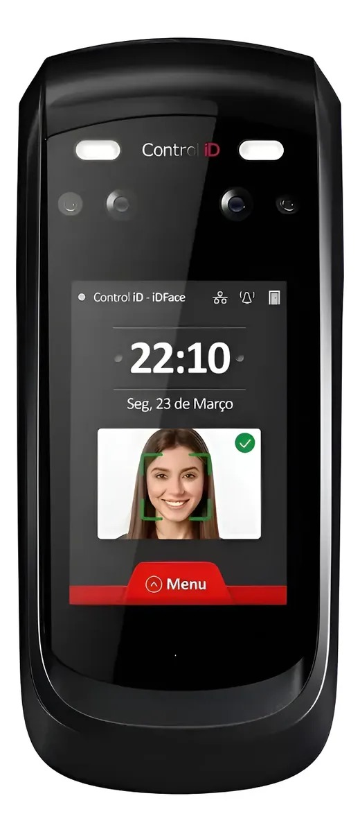 Relógio de ponto e controle facial IdFace da Control iD